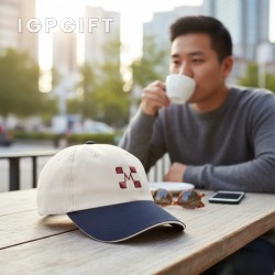 兩色刷毛棉帽