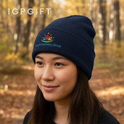 環保翻邊針織帽