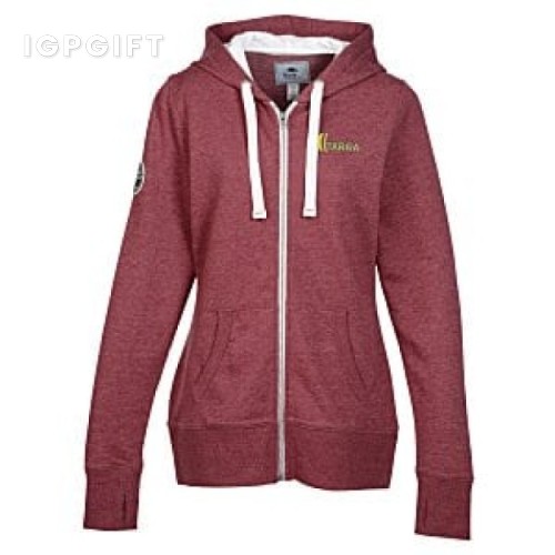 女性全拉鏈運動 Hoodie