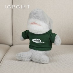 可愛鯊魚毛絨玩具