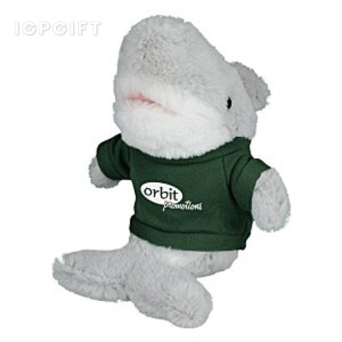 可愛鯊魚毛絨玩具