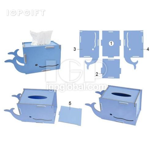 鯨魚卡通紙巾盒