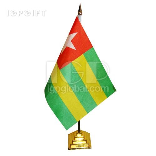 多哥辦公桌旗架小國旗