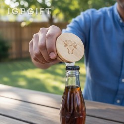 磁性竹製瓶開啟器