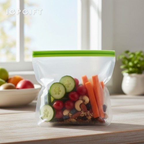可重複使用透明食品與零食袋