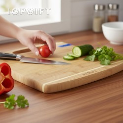 竹製刀具磨利切菜板