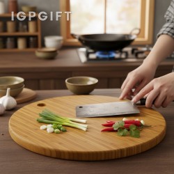 竹製圓形切菜板