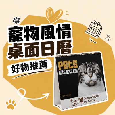 香港企業禮品訂製 - 寵物風情桌面日曆