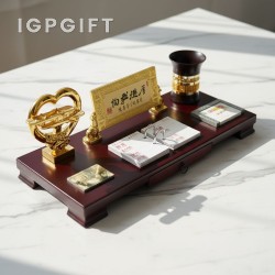 紅木檯曆擺設
