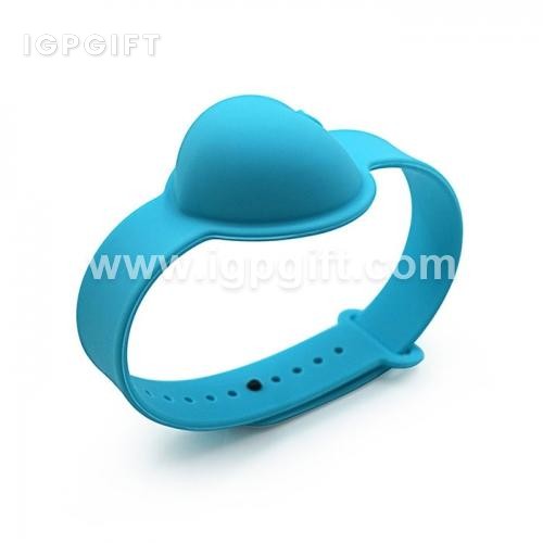 糖果色矽膠搓手液手環