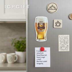 鬱金香酒吧玻璃冰箱貼