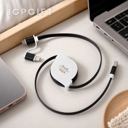三合一伸縮數據線