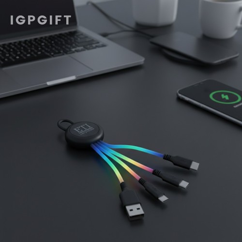 炫彩發光充電線