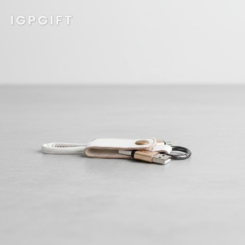 皮革鏈環數據充電線