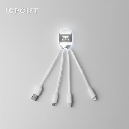 三合一快速充電線（LED燈LOGO）