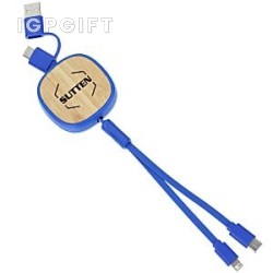 雙接口伸縮充電線