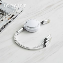 4合1伸縮充電數據線