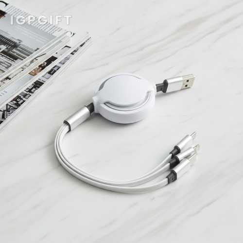 4合1伸縮充電數據線