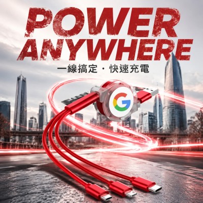 香港企業禮品訂製 - 多功能伸縮充電線
