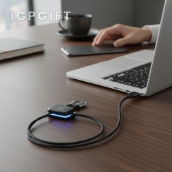 LED點亮商務充電數據線