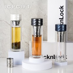 LOCK&LOCK 雙層玻璃水杯
