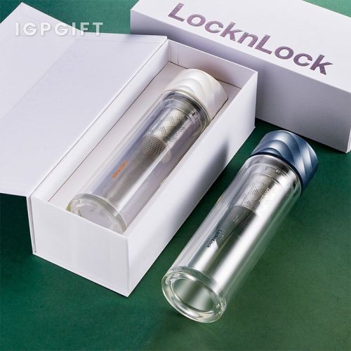 LOCK&LOCK 雙層玻璃水杯