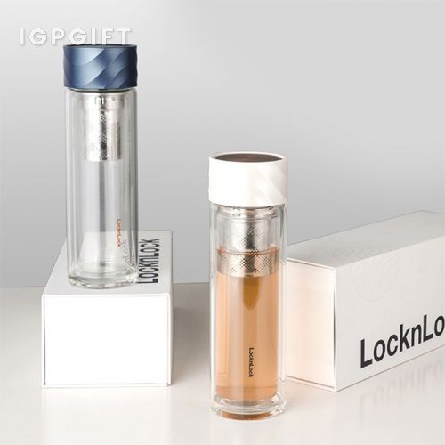 LOCK&LOCK 雙層玻璃水杯