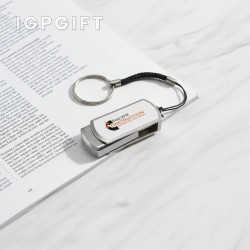 迷你金屬旋轉 USB 隨身碟 - 8GB