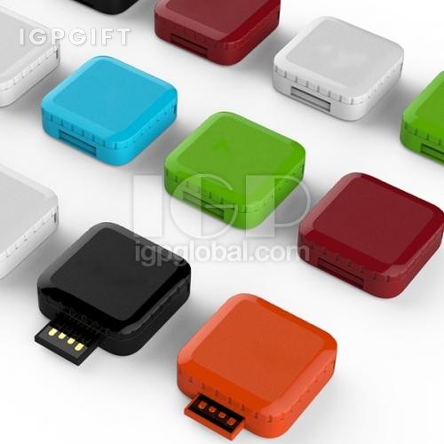 方形360°旋轉USB