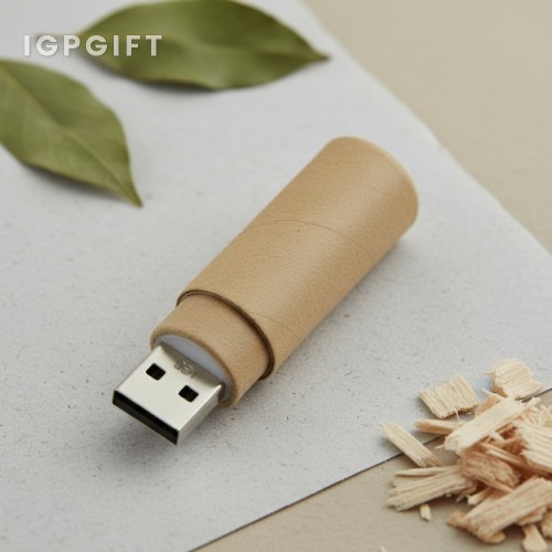環保紙管形USB閃存驅動器 - 4GB