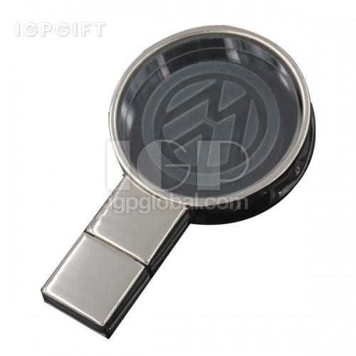 圓形放光水晶USB