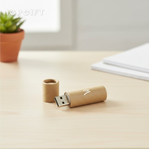 環保紙管形USB閃存驅動器 - 4GB