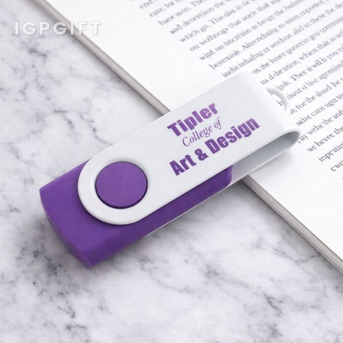 旋轉式USB-C隨身碟 - 白色 - 8GB
