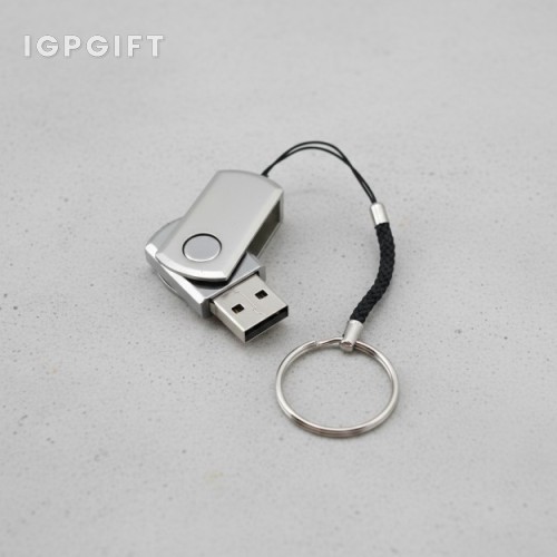 迷你金屬旋轉 USB 隨身碟 - 8GB