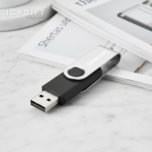 金屬旋轉彩色塗層USB隨身碟 - 8GB