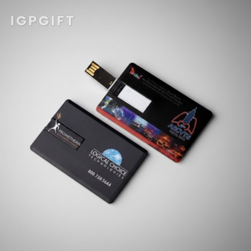 翻蓋式卡片形USB隨身碟 - 4GB