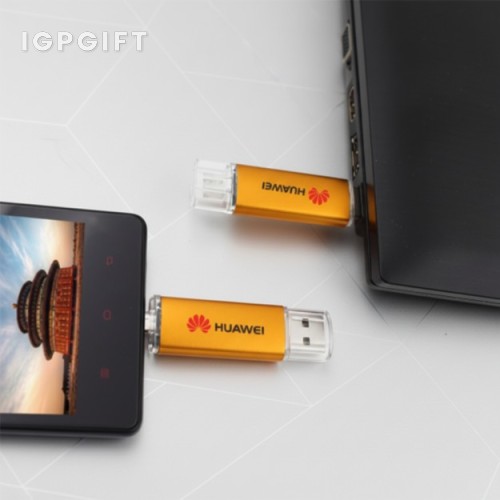 彩色調 OTG 微型 USB 隨身碟 - 4GB