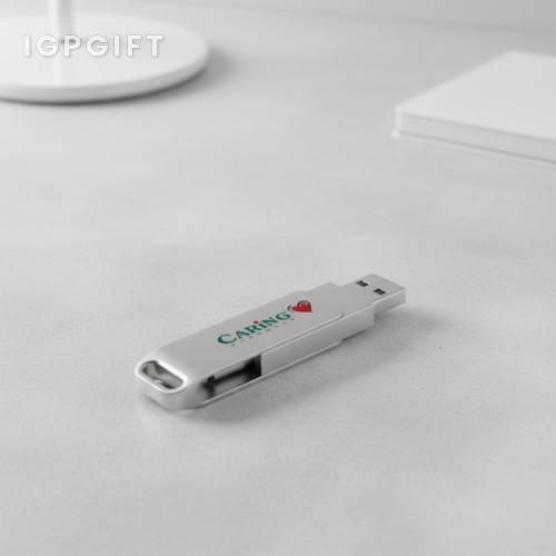 銀色金屬鞦韆USB隨身碟 - 32GB