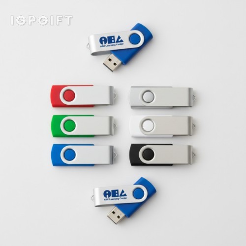 金屬旋轉彩色USB閃存盤 - 32GB