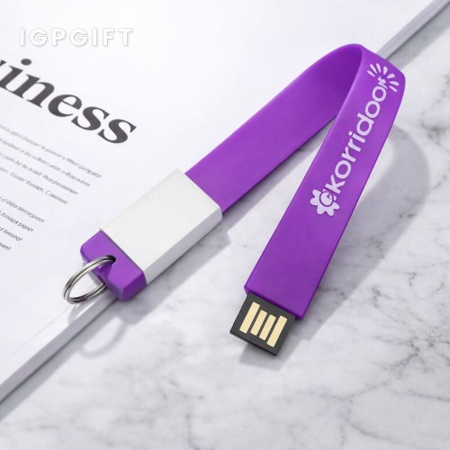 環保風格USB隨身碟鑰匙扣 - 4GB