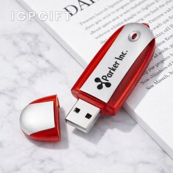 便攜式銀背USB隨身碟 - 1GB