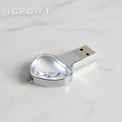 水晶空氣滴 LED 燈光 USB儲存器