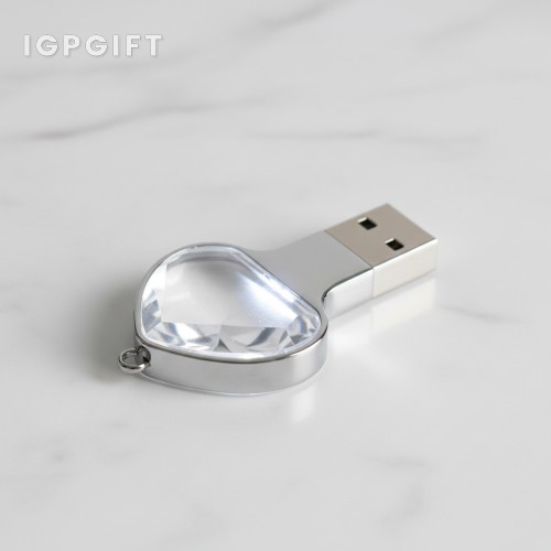 水晶空氣滴 LED 燈光 USB儲存器