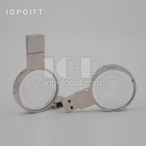 圓形放光水晶USB