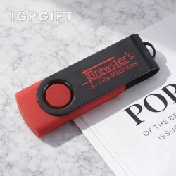 旋轉USB-C隨身碟 - 黑色 - 16GB