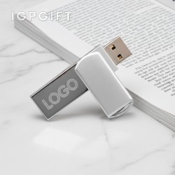 水晶金屬旋轉USB閃存盤
