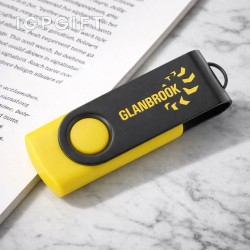 旋轉式USB-C隨身碟 - 黑色 - 32GB