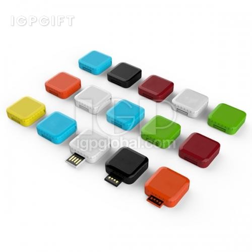 方形360°旋轉USB