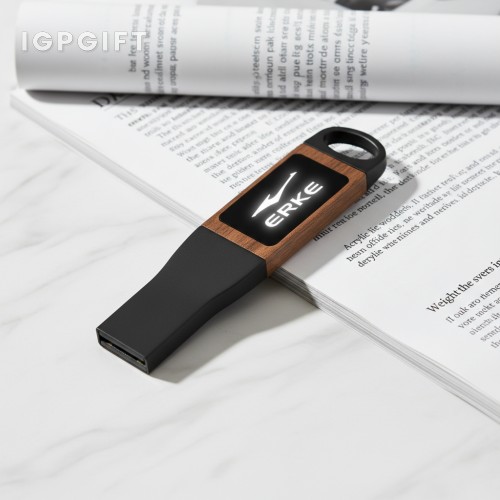 LED迷你木質USB隨身碟 II - 8GB