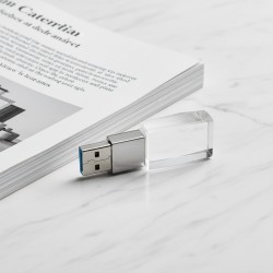 高端水晶USB隨身碟（LED燈） - 4GB